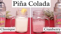 Piña colada classique & piña colada cranberry