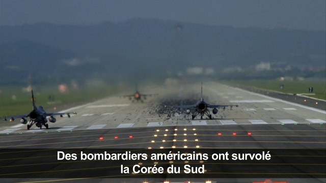Deux bombardiers américains survolent la Corée du Sud