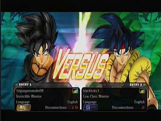 Dragon Ball Z: Ultimate Tenkaichi Rank Match Trigungunsmoke08 vs blackkoks3
