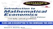 New Book Schaum s Outline of Introduction to Mathematical Economics, 3rd Edition (Schaum s Outlines)