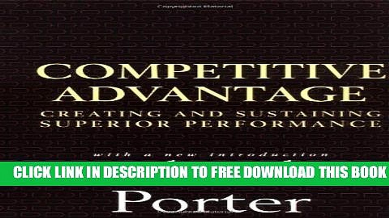 Collection Book Competitive Advantage: Creating and Sustaining Superior Performance