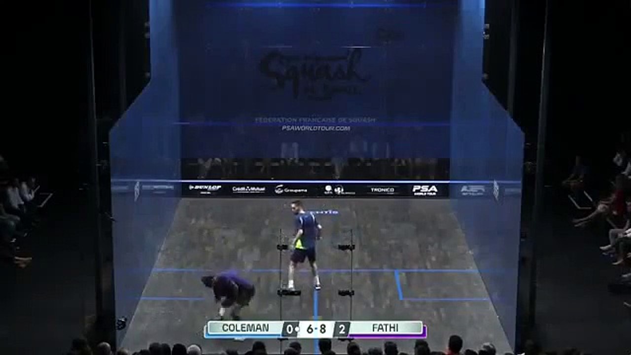 Squash: Some outrageous skills on show in Nantes ... karim ali fathy