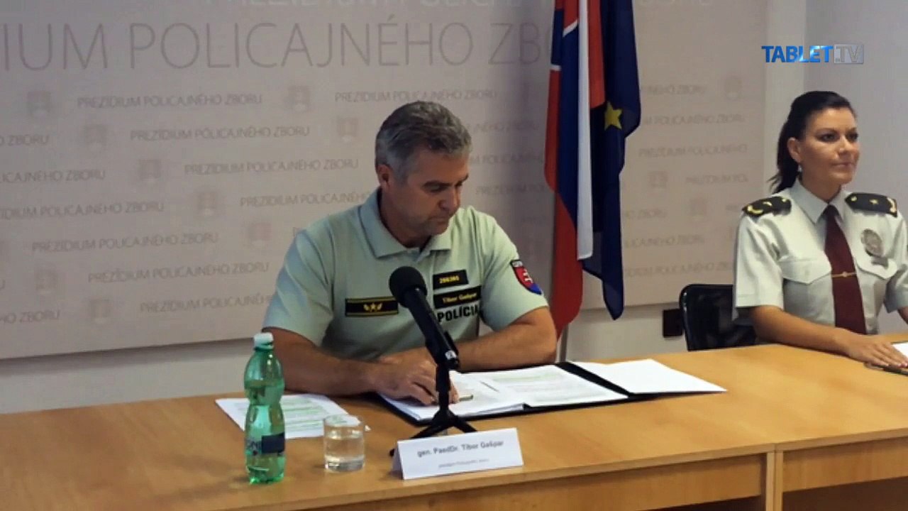 ZÁZNAM: TK prezidenta Policajného zboru Tibora Gašpara