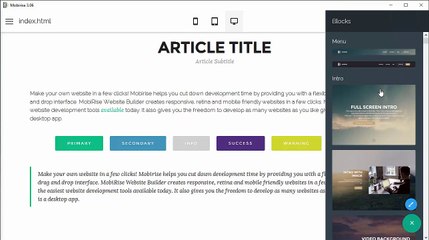 Site Style Changer - Mobirise v3.06