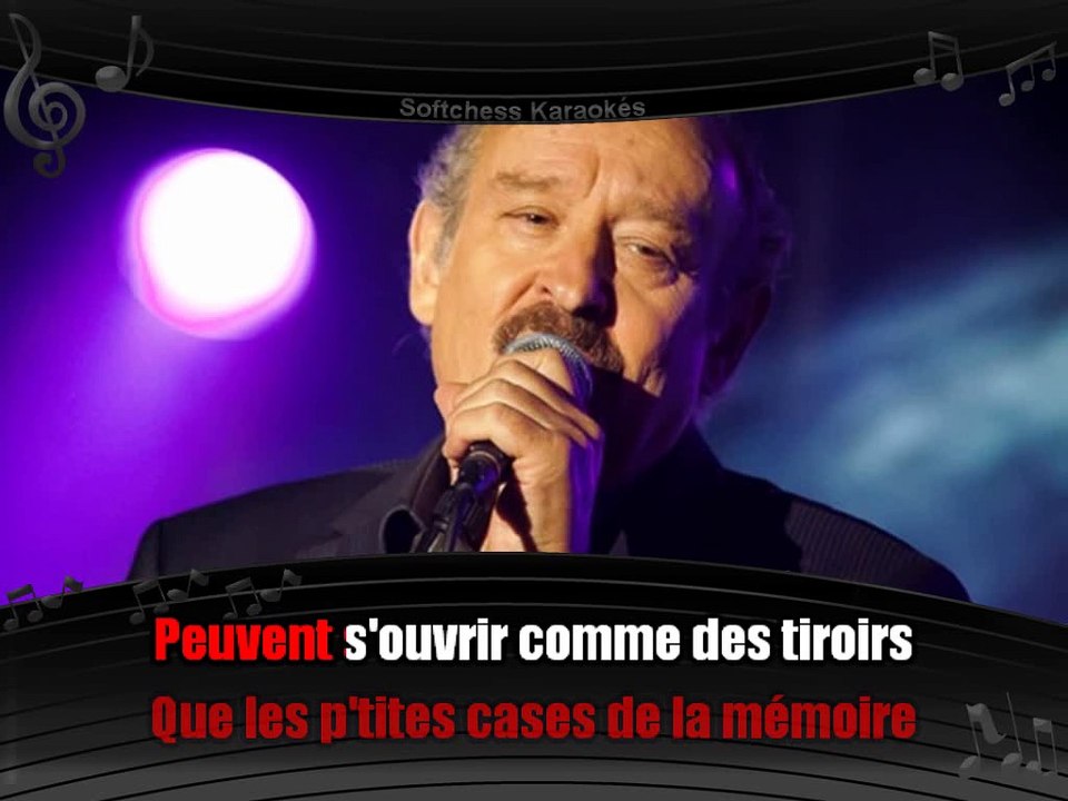 Michel Jonasz - J't'aimais tellement fort que j't'aime encore (karaoké réalisé par Softchess)