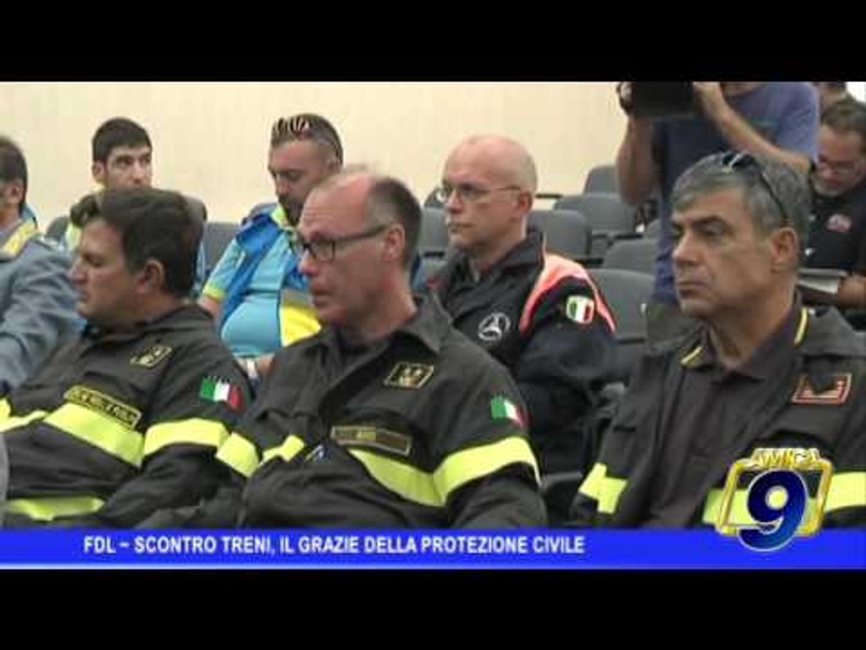 FDL | Scontro treni, il grazie della Protezione Civile ai soccorritori