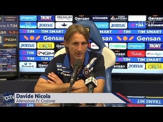 Post Empoli, mister Nicola in conferenza