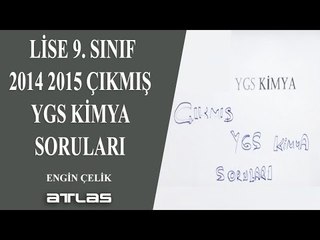 2014 2015 ÇIKMIŞ YGS KİMYA SORULARI