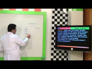 SMMM Yeterlilik Vergi Hukuku Soru Çözümleri