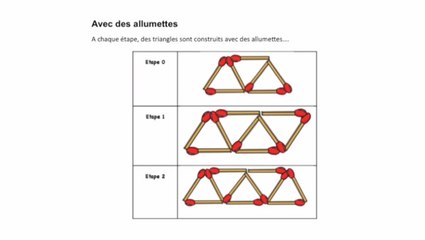 Calcul litteral Les allumettes -Echanges avec Anne Burban, Maelle Gallais