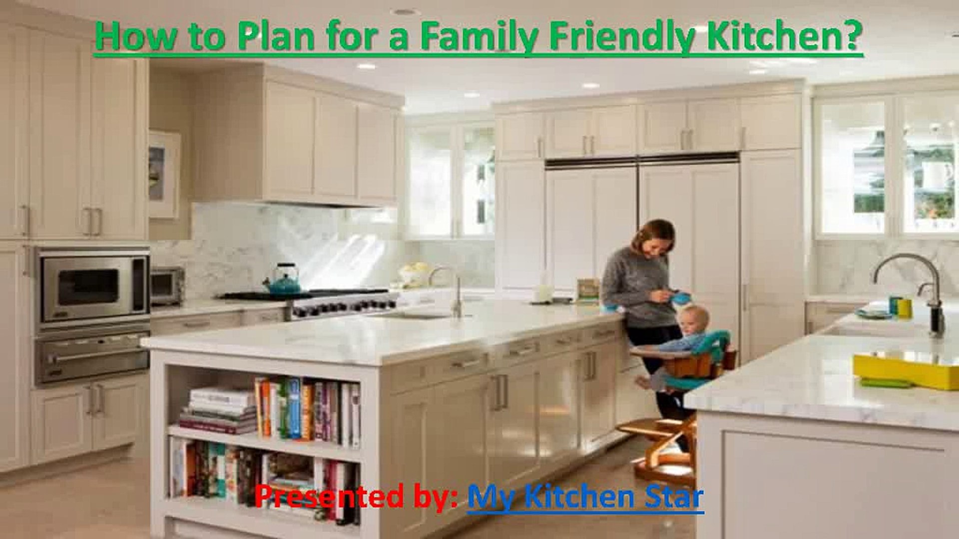 ⁣How to plan for a family friendly kitchen design?