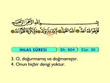 120. İhlas - Arapça Okunuşlu - Mealli Kur'an-ı Kerim Hatim Seti