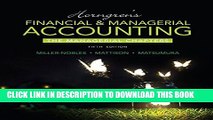 [PDF] Horngren s Financial   Managerial Accounting, The Managerial Chapters (5th Edition) Full