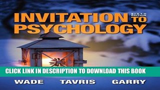 [PDF] Invitation to Psychology (6th Edition) Popular Colection