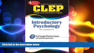 complete  CLEP Introductory Psychology (REA) - The Best Test Prep for the CLEP (CLEP Test