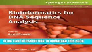 [Read PDF] Bioinformatics for DNA Sequence Analysis (Methods in Molecular Biology) Download Free