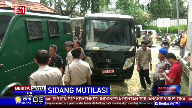 Sidang 2 Terdakwa Kasus Mutilasi Dijaga Ketat