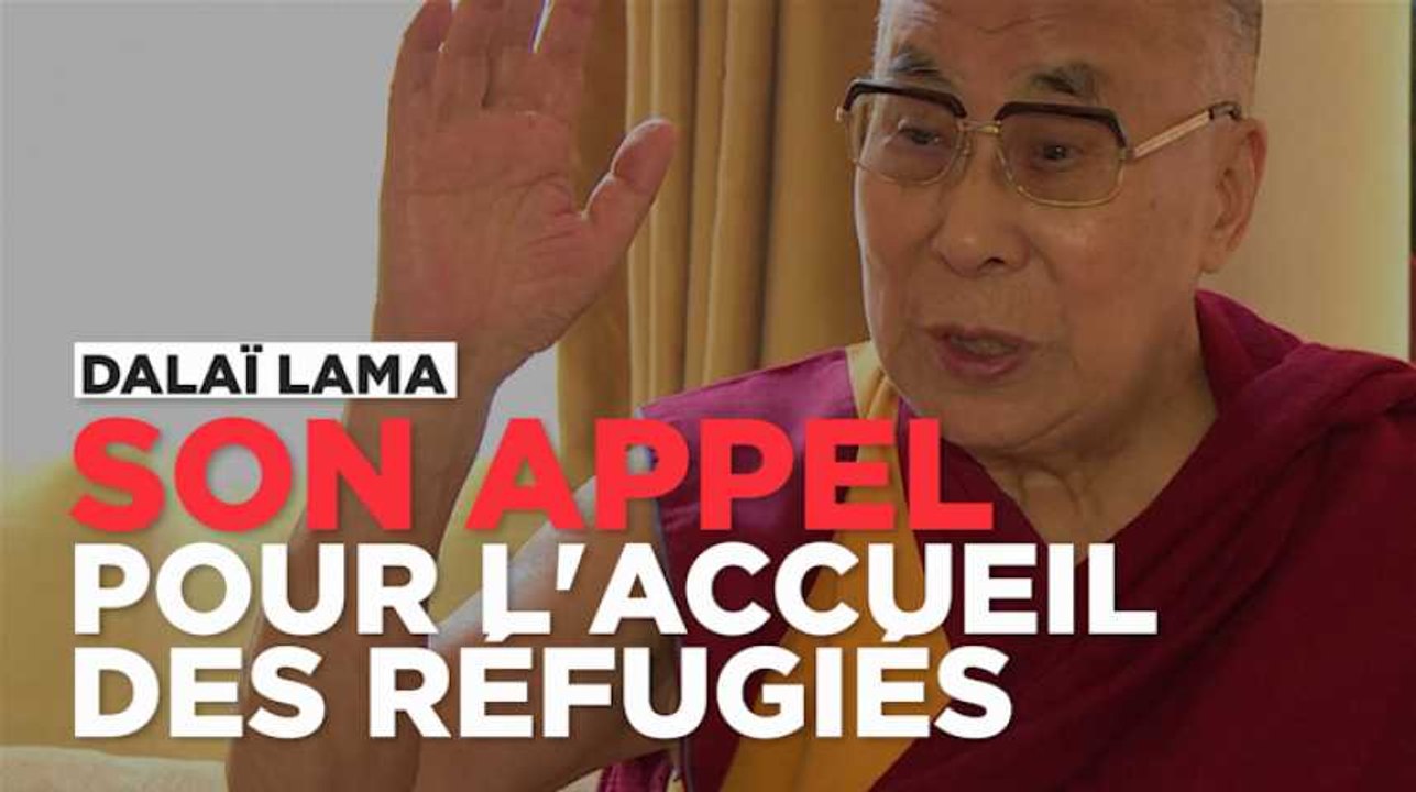 Le dalaï lama appelle la France à accueillir les réfugiés