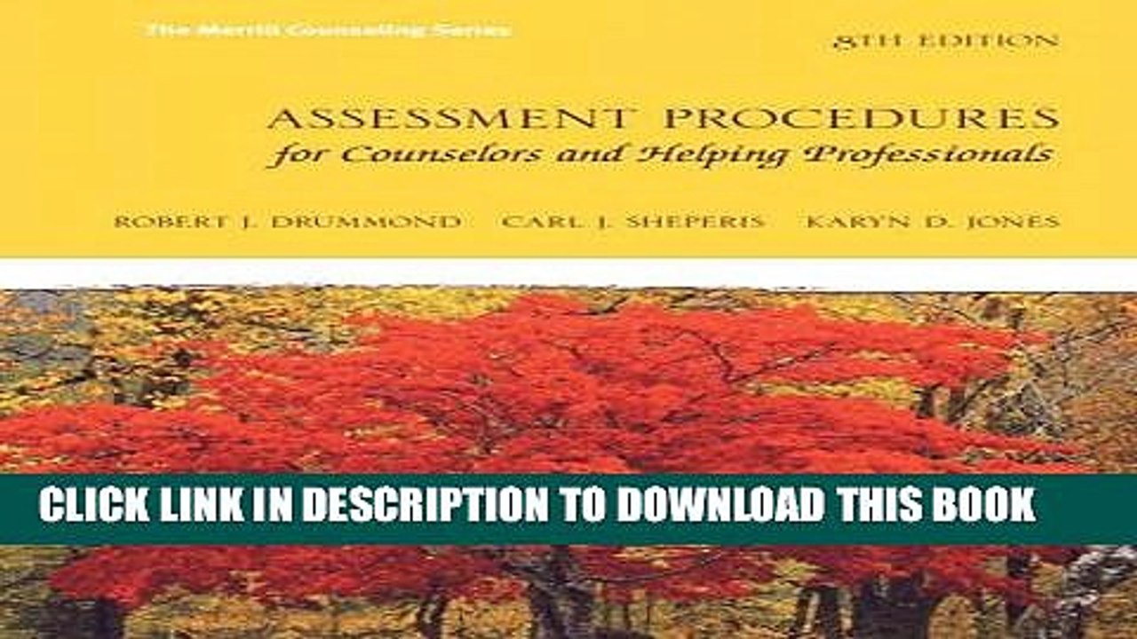 [PDF] Assessment Procedures for Counselors and Helping Professionals (8th Edition) (Merrill