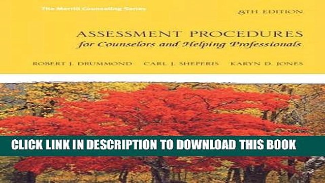 [PDF] Assessment Procedures for Counselors and Helping Professionals (8th Edition) (Merrill