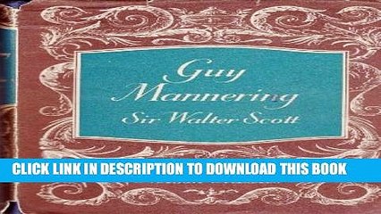 [PDF] Guy Mannering (Everyman s Library) Full Online