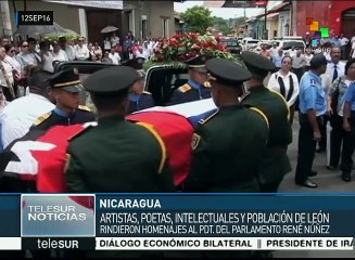 Download Video: Despiden nicaragüenses al sandinista René Núñez Téllez