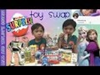 TOY SWAP/EXCHANGE with JADENSWORLD | Kinder Surprise Eggs, Buzz Lightyear, Frozen, Minions | LTC