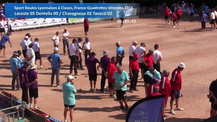 Huitièmes de finale, Sport Boules, France Quadrettes Vétérans, Cluses 2016