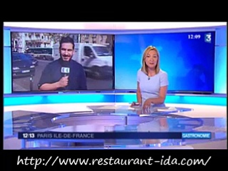 Denny Imbroisi dans le Journal de France3 Ile de France 12h/13H