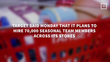 Target to hire 70,000 holiday workers