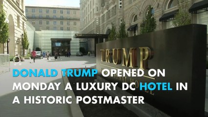 Donald Trump opens luxury DC hotel just blocks away from the White House