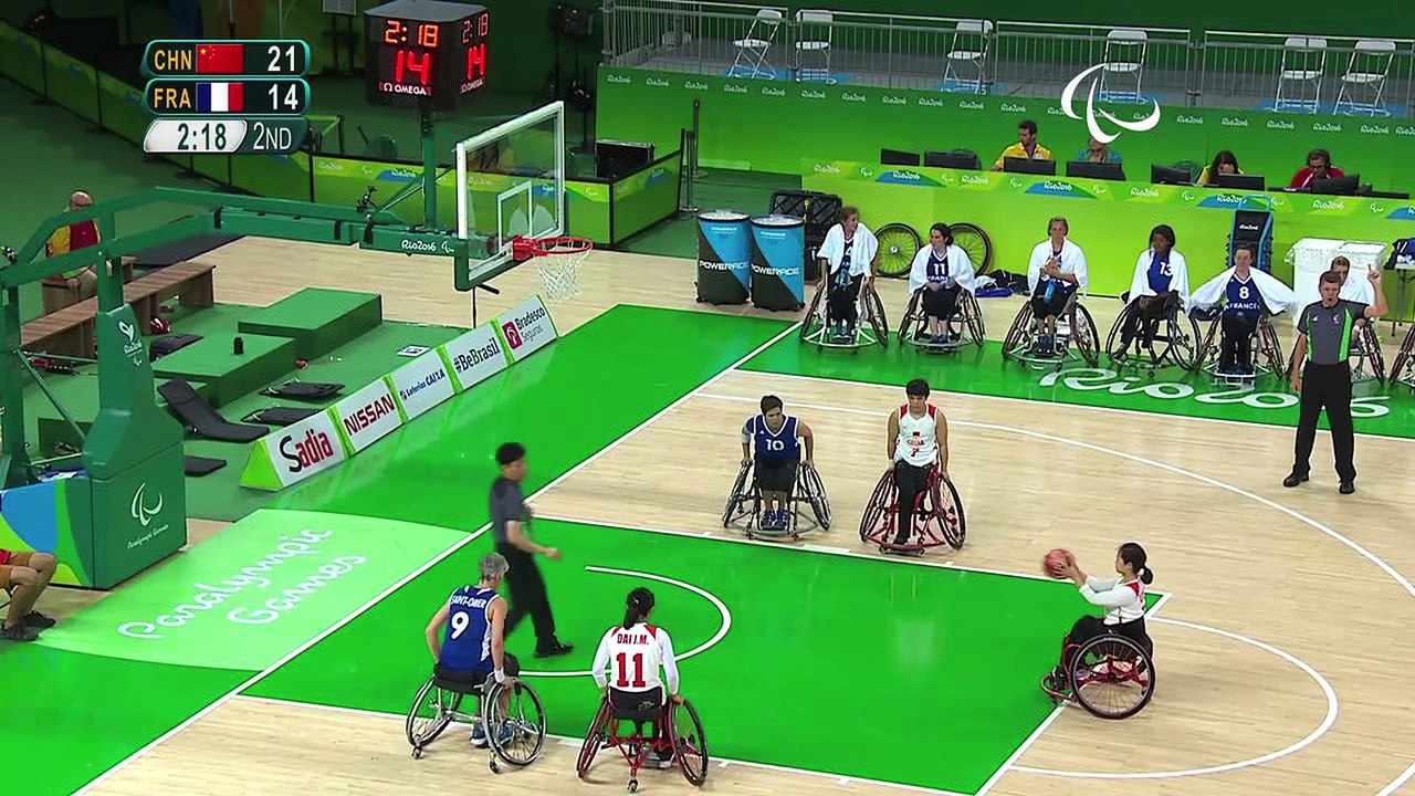 HANDIBASKET - M2/CHINE vs FRANCE - RIO 2016 JEUX PARALYMPIQUES