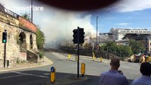 Fire breaks out in a derelict bar in Newcastle