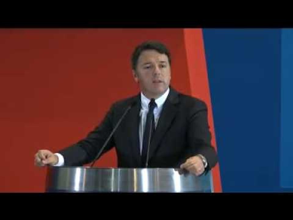 Bari - Renzi alla Fiera del Levante e firma del Patto con la Regione Puglia (10.09.16)