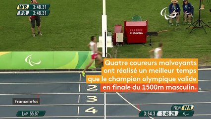 Le 1500 mètres paralympique plus rapide que le valide