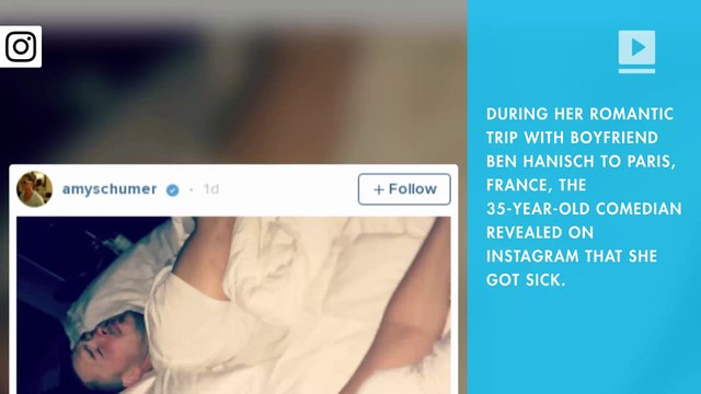 Amy Schumer hospitalized for food poisoning; shares hilarious health update