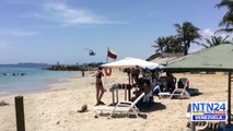 Aviones sobrevolaron playas de Margarita por la Cumbre de de los No Alineados