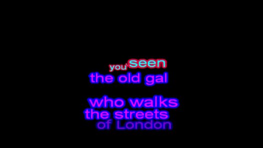 Streets of London kARAOKE, Thomascow, Lyrics, chords - video dailymotion