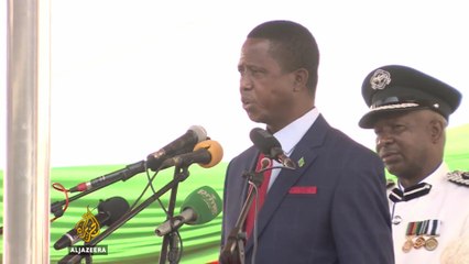 Zambia's Edgar Lungu sworn in after disputed vote