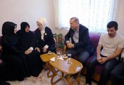 Cumhurbaşkanı Erdoğan Şehit Ailelerini Ziyaret Etti