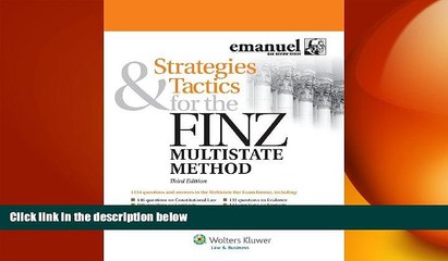 behold  Strategies   Tactics for the Finz Multistate Method, Third Edition (Emanuel Bar Review)