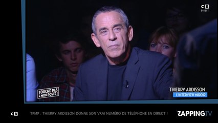 TPMP : Thierry Ardisson donne son vrai numéro de téléphone en direct