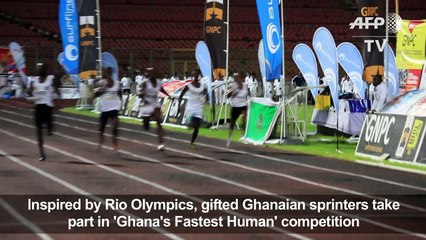 Gifted sprinters take part in Ghana's Fastest Human competition
