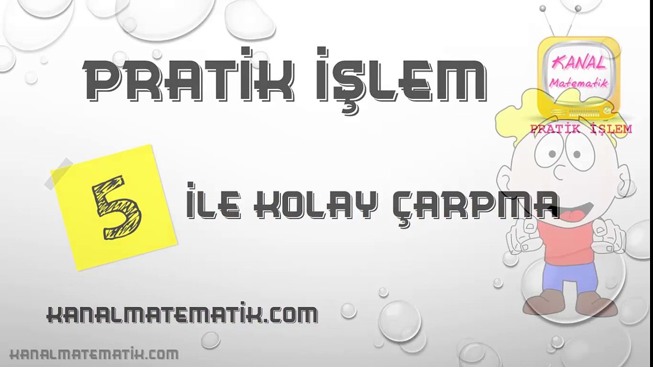 5 İLE PRATİK ÇARPMA YÖNTEMİ (5 İLE KOLAY ÇARPMA)