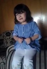 Cute Baby Girl Singing While Crying