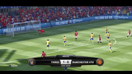 Probando el Demo FIFA17 Tigres vs Manchester United