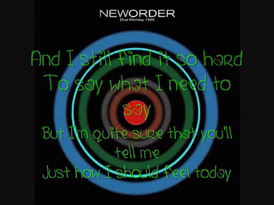 New Order - Blue Monday lyrics