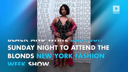 Dascha Polanco celebrates NYFW without any pants