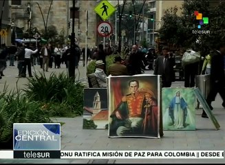 Colombianos se movilizan en respaldo a la paz