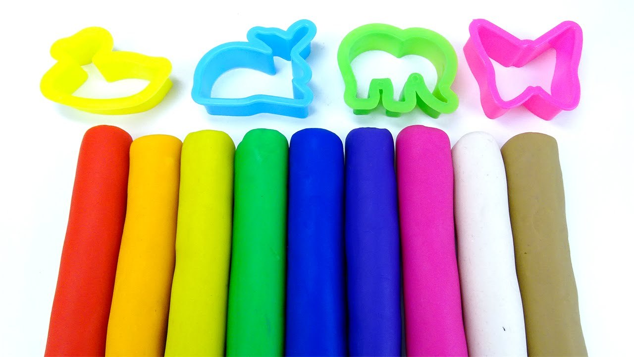 Play and Learn Colors with Play Doh  Animals Creative Fun with Modeling Clay Educational Video for Kids